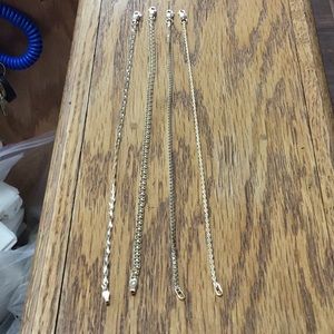 Sterling gold overlay bracelet lot